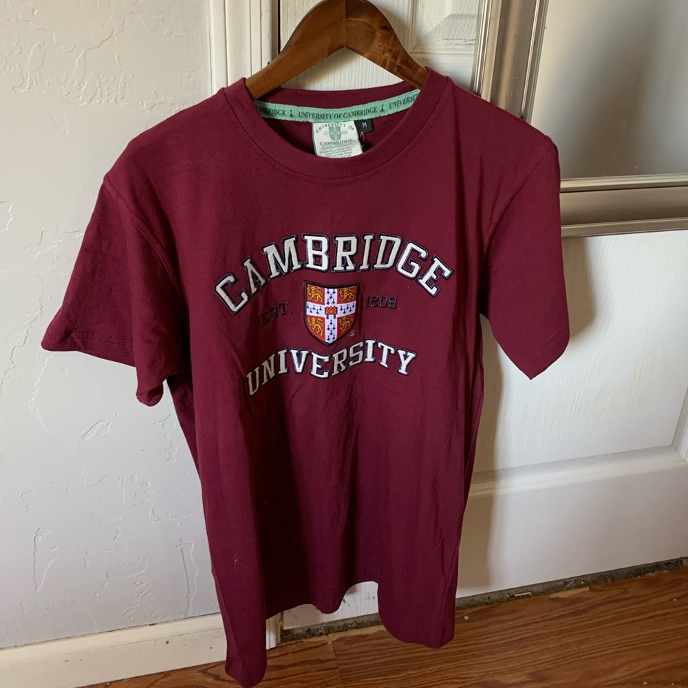 Maroon Cambridge University Tee Medium